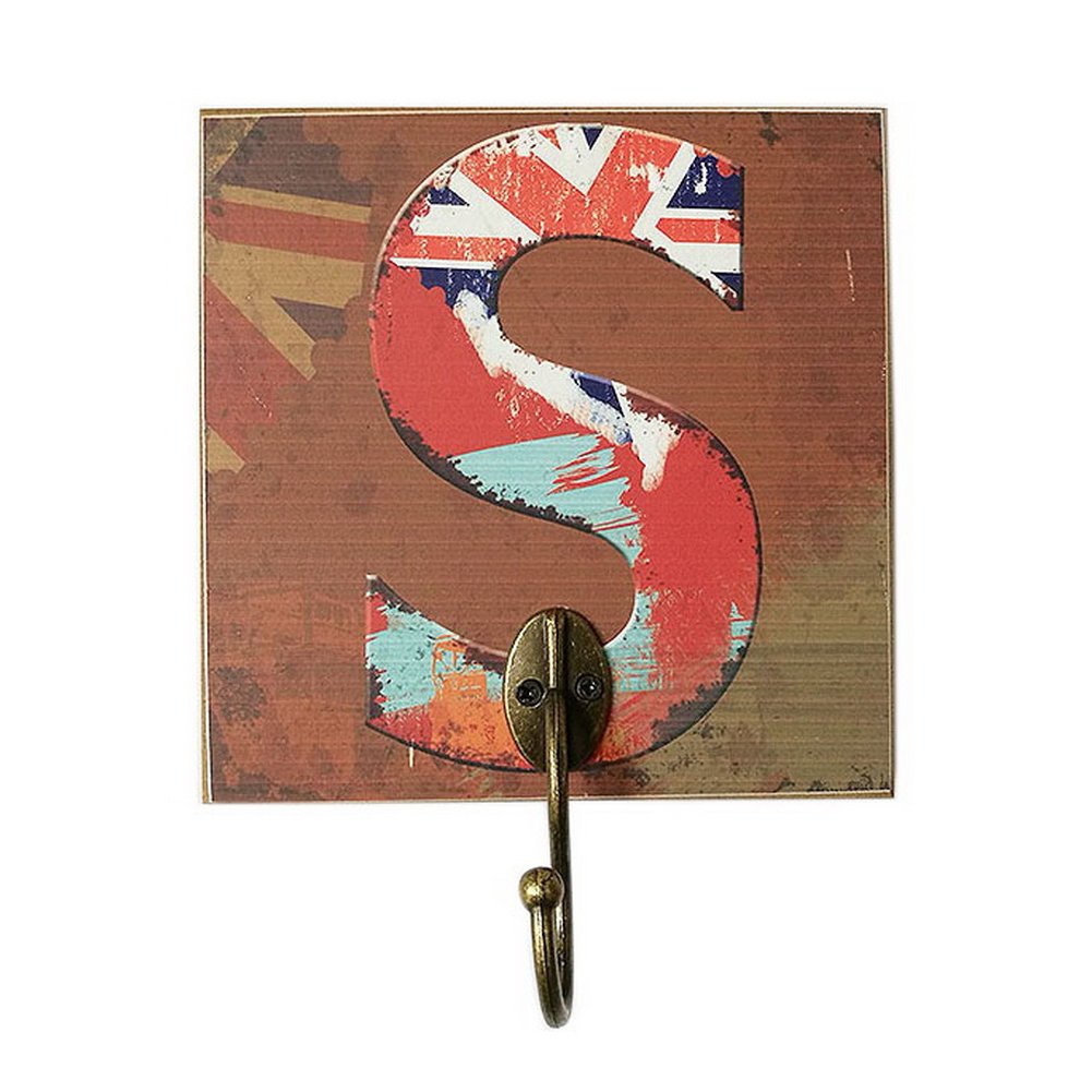 Creative Retro Home Fitting Room Clothes Hat Key Hook, Letter S